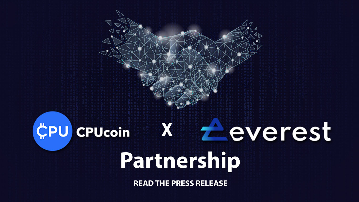 CPUcoin Partners with Everest to Enable Fiat Purchases and Token Swaps on Ethereum and EverChain
